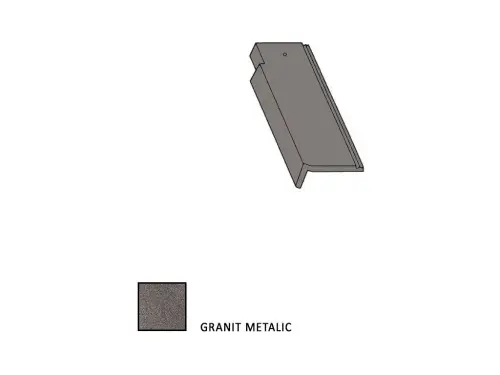 Bramac Tegalit STAR krajní taška levá 1/2 granit metalic