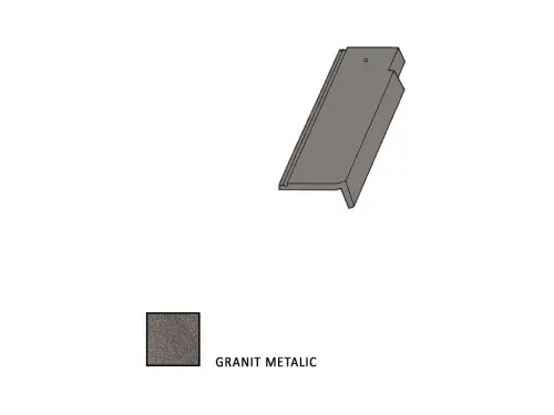 Bramac Tegalit STAR krajní taška pravá 1/2 granit metalic